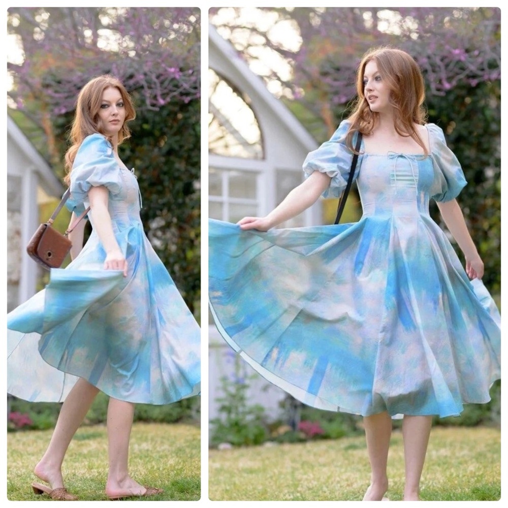 Selkie Head in the Clouds Cotton Day Dress Size XXL - Picture 8 of 8